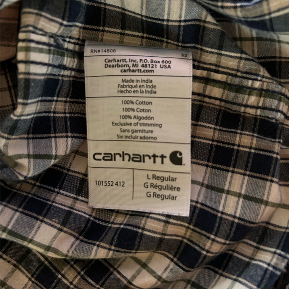 Carhartt Relaxed Fit Button down Shirt Mens Size Large